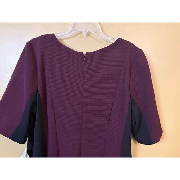 Gabby Skye Wine and Black Fit and Flare Dress Size 18/20 NWT - Picture 7 of 7